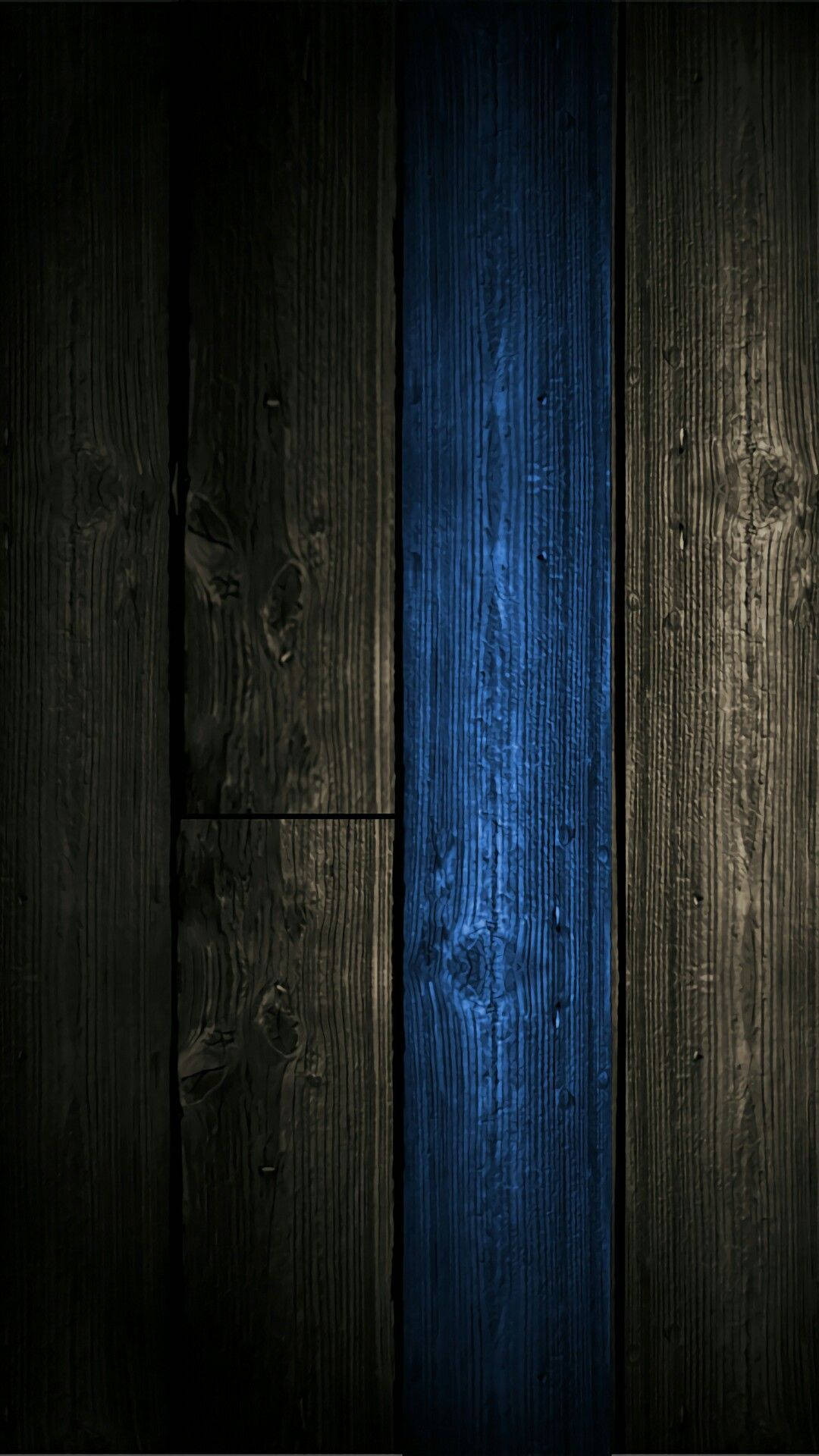 Oled 4k Blue Wooden Panel