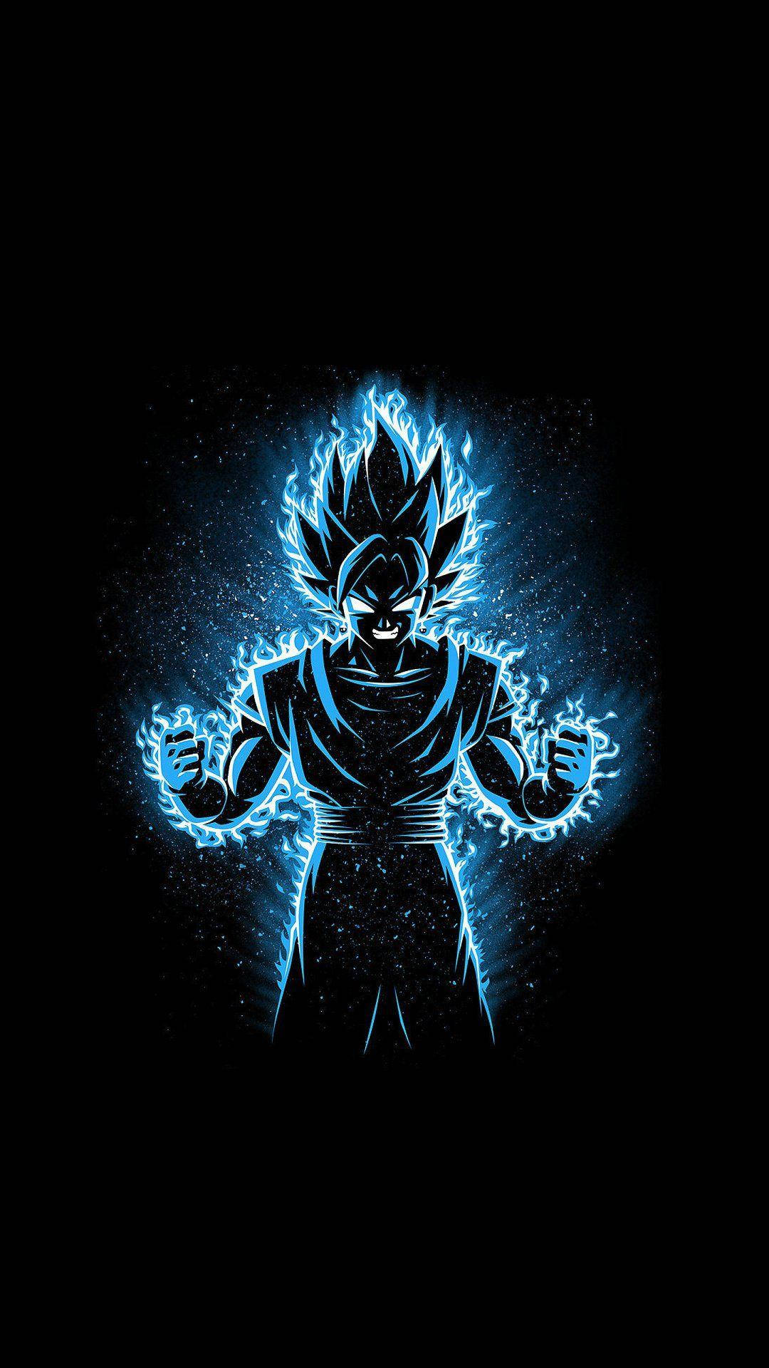 Oled 4k Goku Glowing Blue