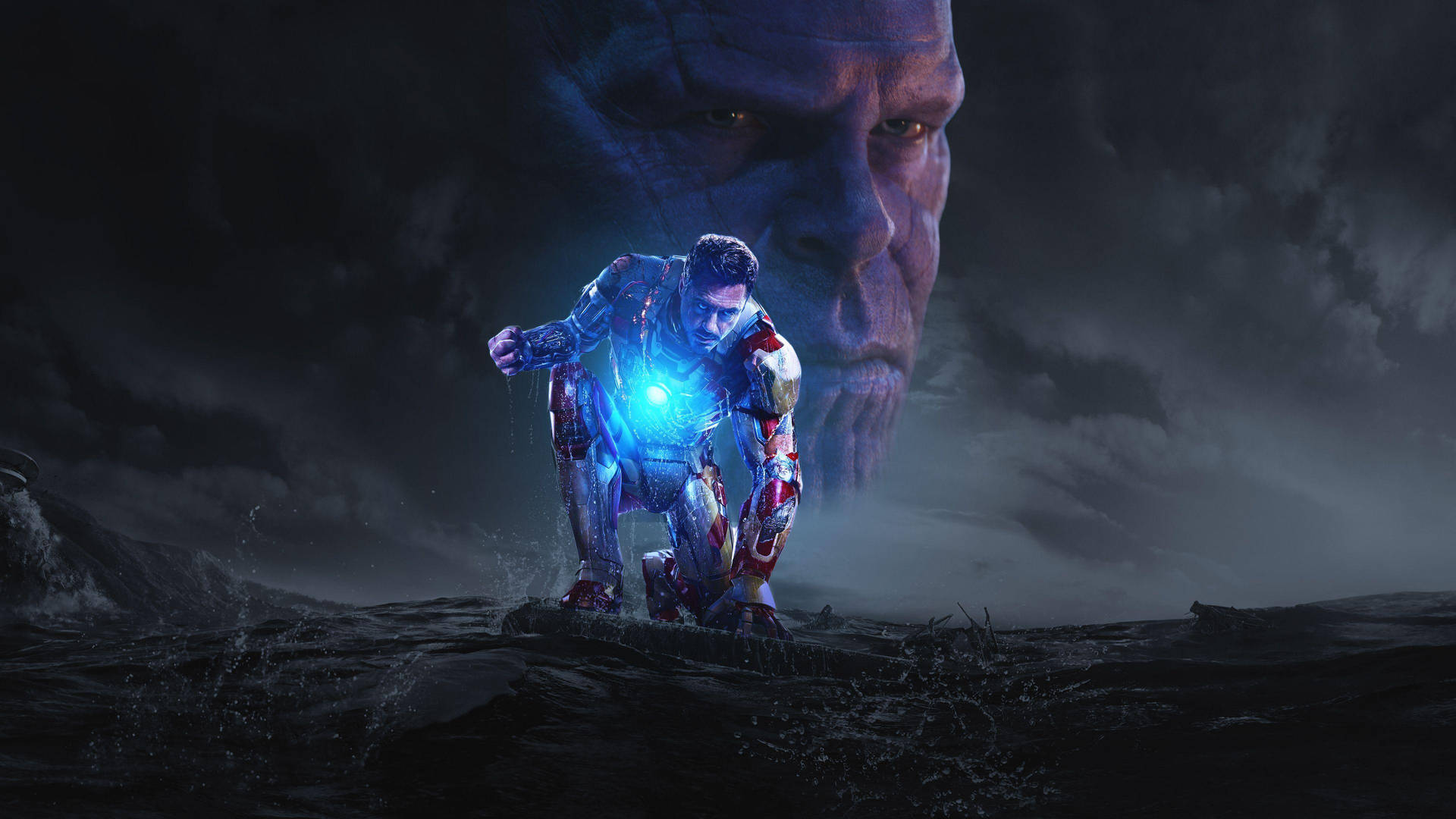 Oled 4k Iron Man And Thanos