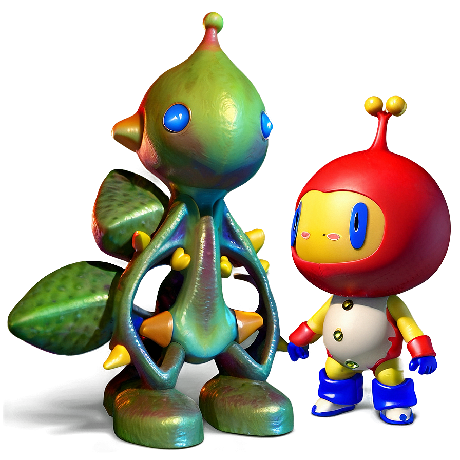 Olimar And Red Pikinn Png 06242024 PNG