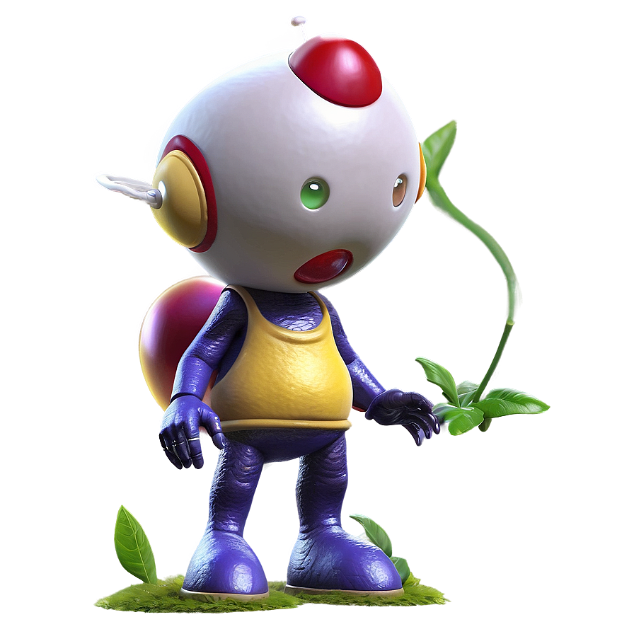 Olimar And Yellow Pikmin Png 06242024 PNG