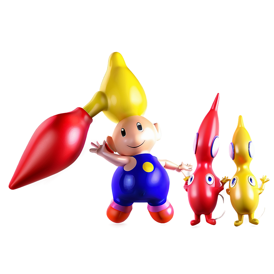 Olimar And Yellow Pikmin Png Rwb80 PNG