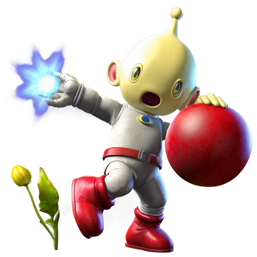 Olimar In Action Png Bgf PNG