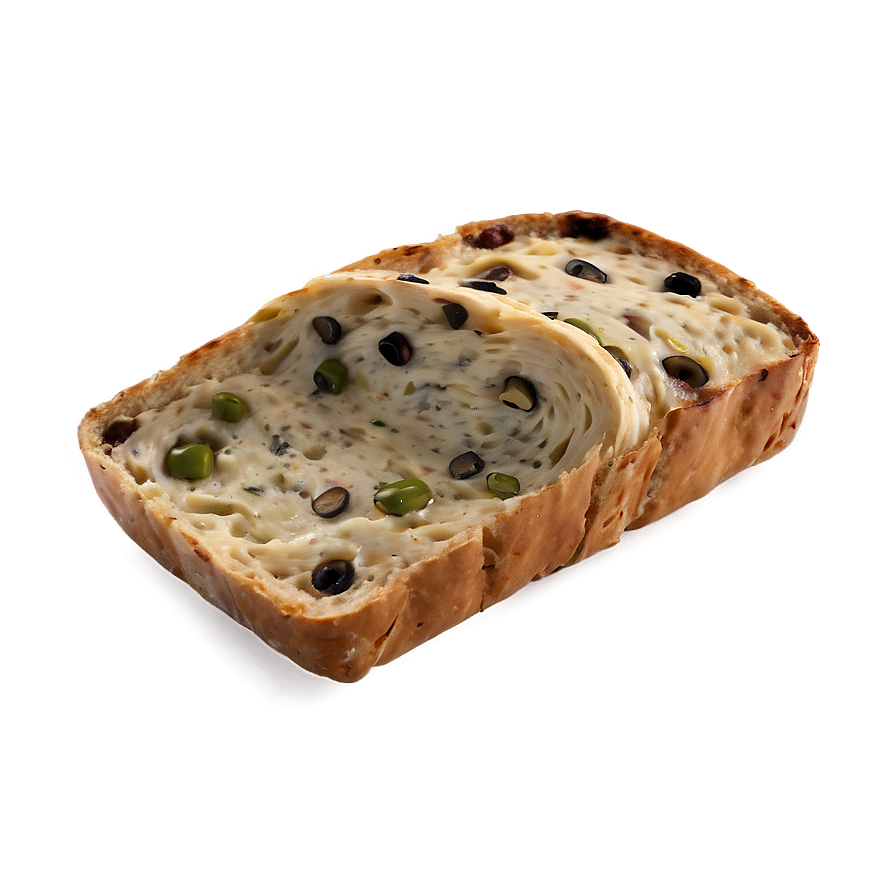 Olive Bread Slice Png 06132024 PNG