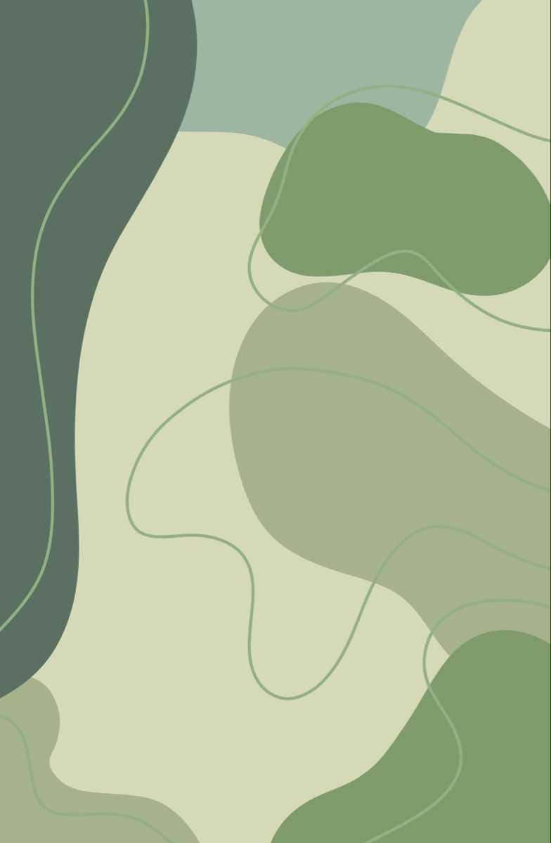Olive Green Abstract Waves Wallpaper