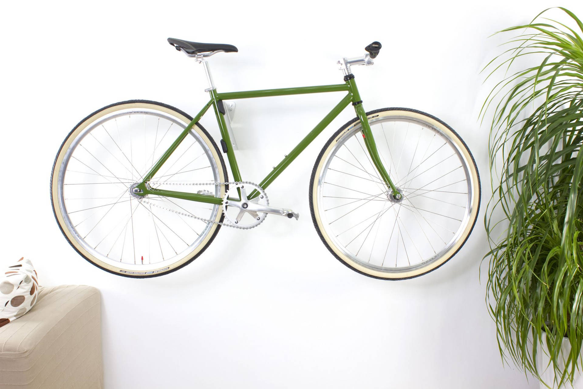 Olive Green Mountain Bike