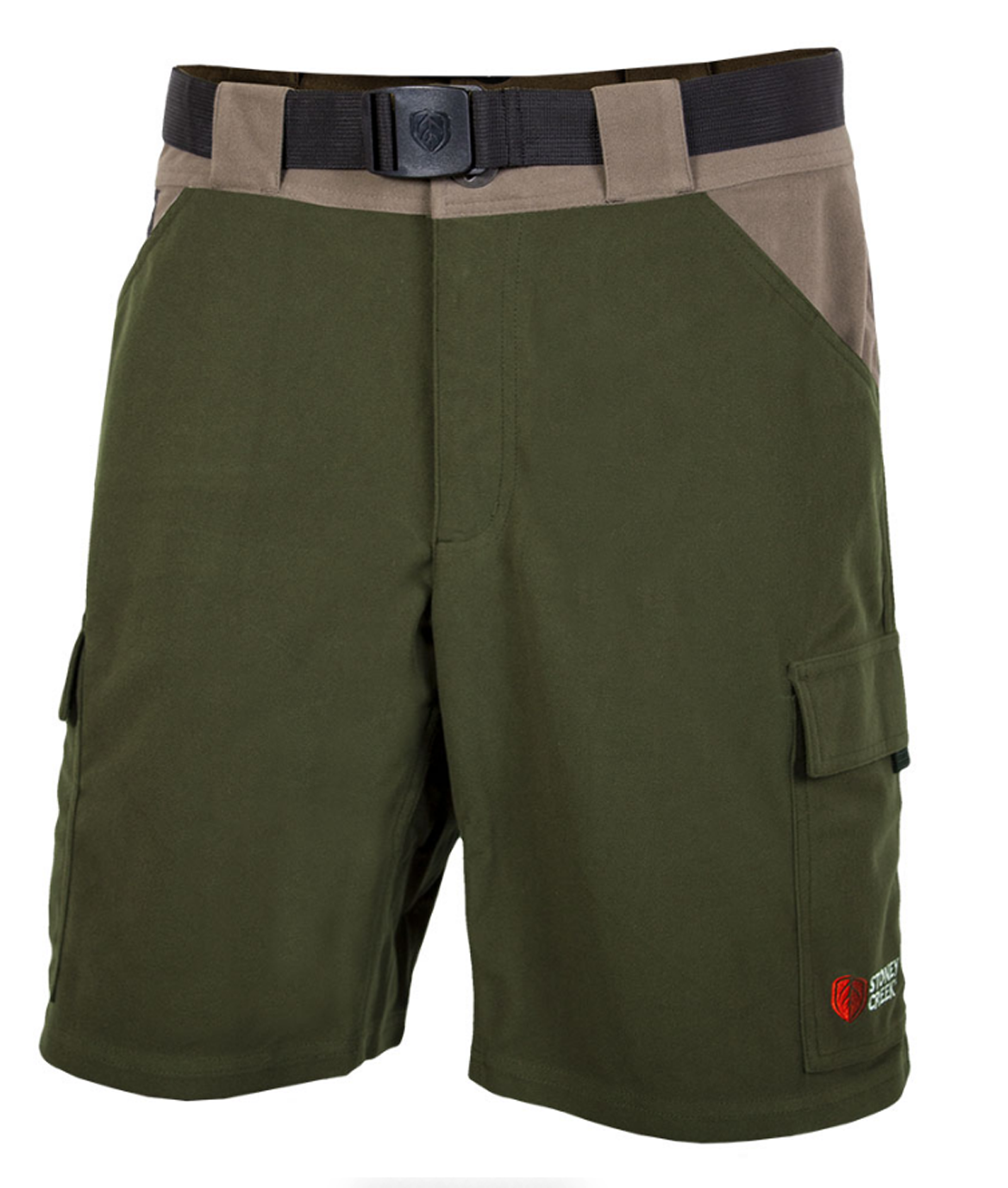 Olive Green Tactical Shorts PNG