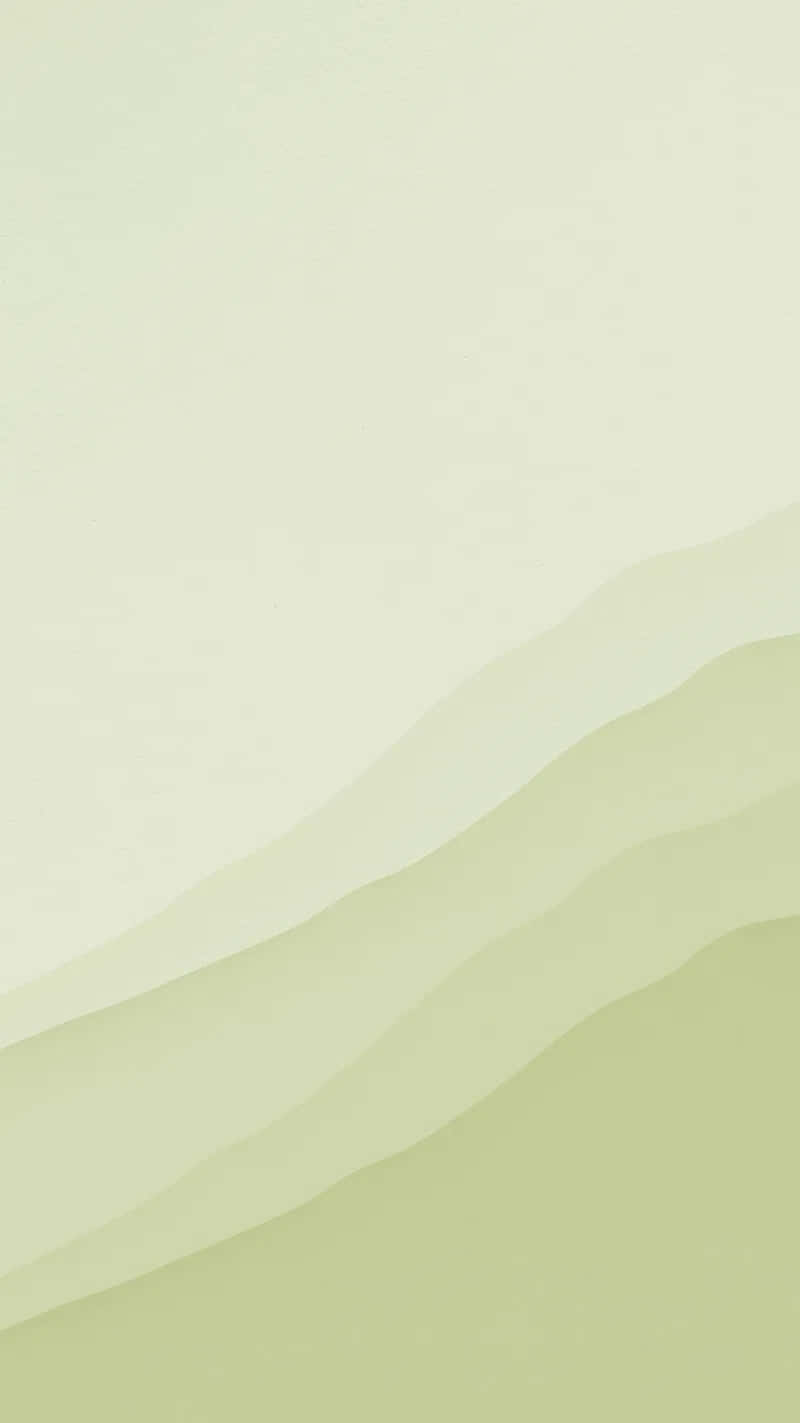 Olive Green Waves Abstract Background Wallpaper