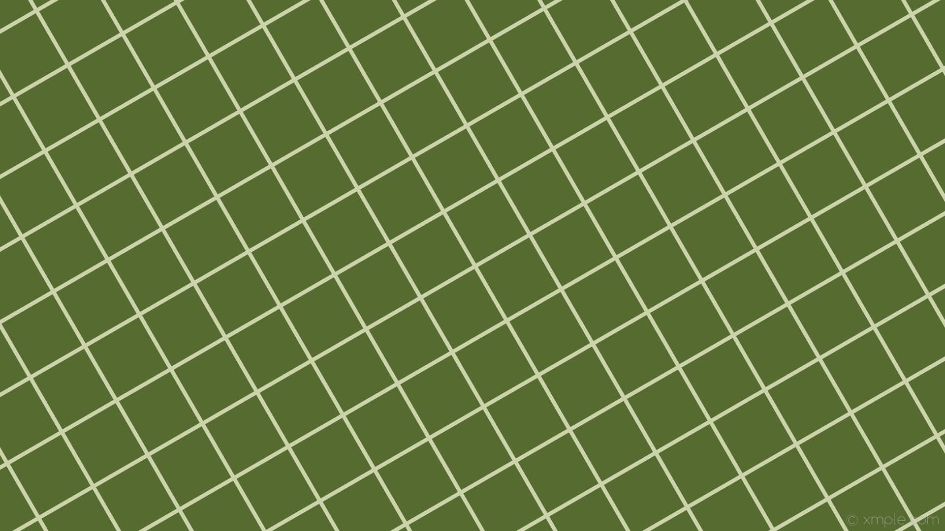 Olivgrünesästhetisches Desktop-hintergrundbild Mit Diagonalem Quadratmuster. Wallpaper