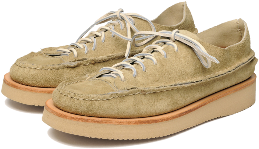 Olive_ Suede_ Sneakers PNG