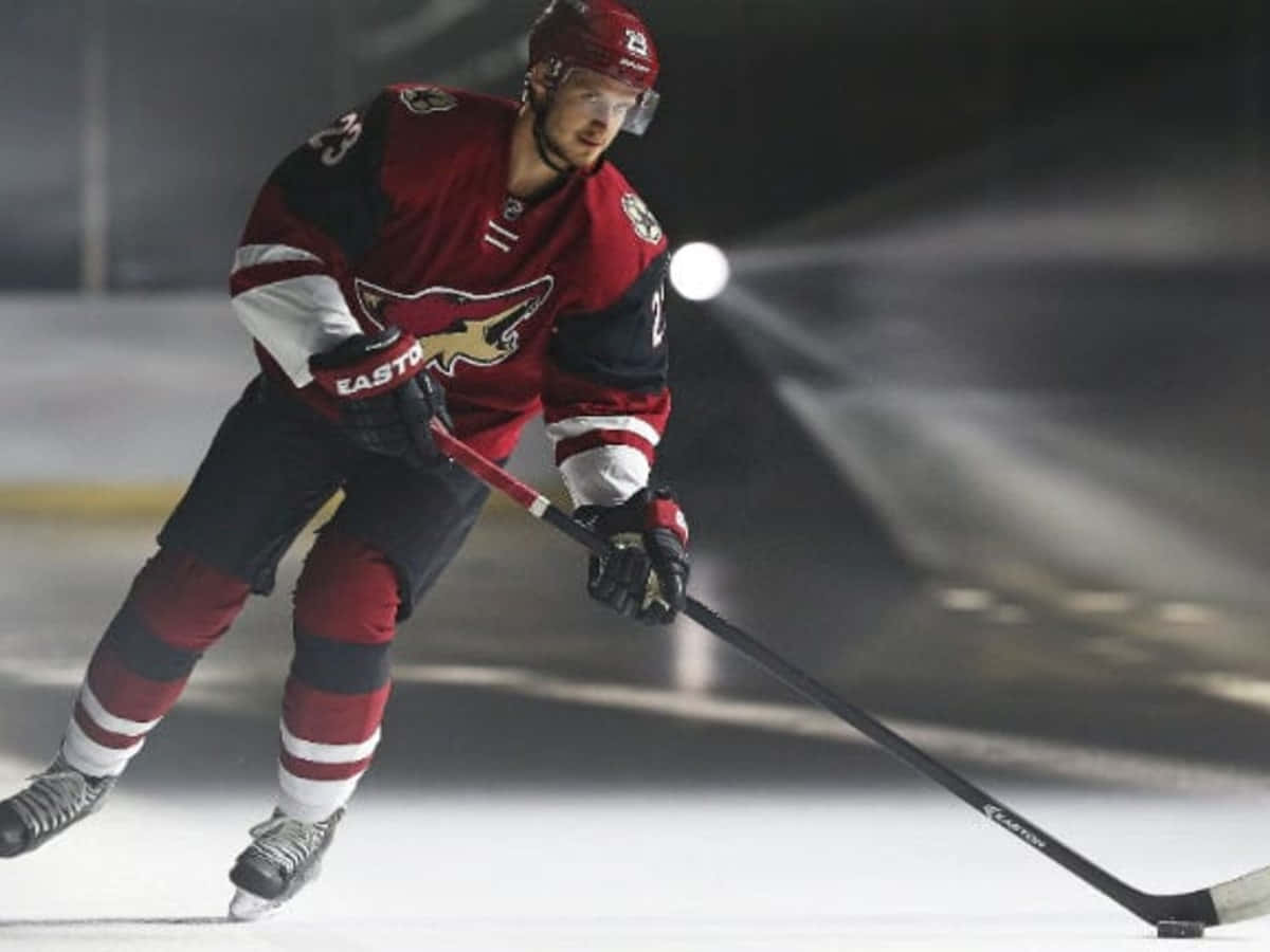 Hockey Star Oliver Ekman-Larsson in action on the ice Wallpaper