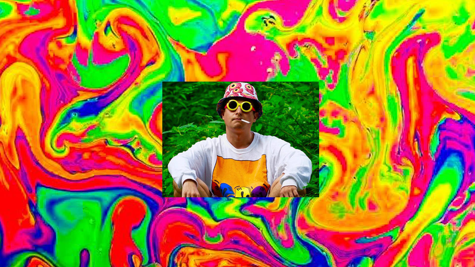 Oliver Tree Psychedelic Style Colors Wallpaper