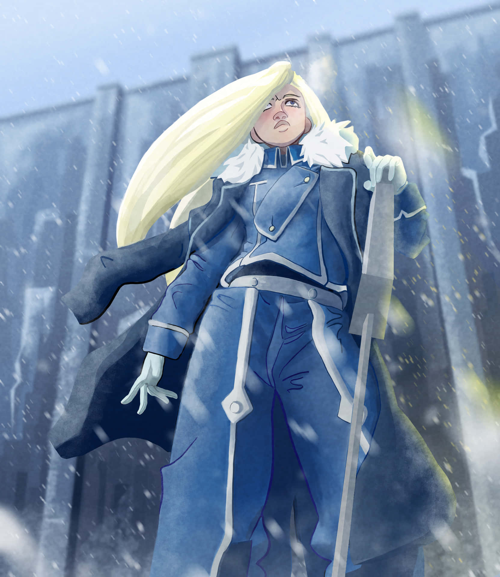 Olivier Mira Armstrong, the Ice Queen of Fort Briggs Wallpaper