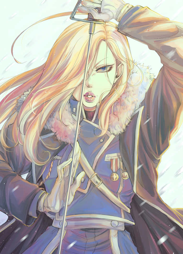 Olivier Mira Armstrong, Berdiri Tegak Dan Percaya Diri Wallpaper