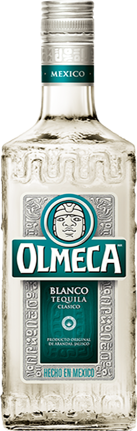 Olmeca Blanco Tequila Bottle PNG