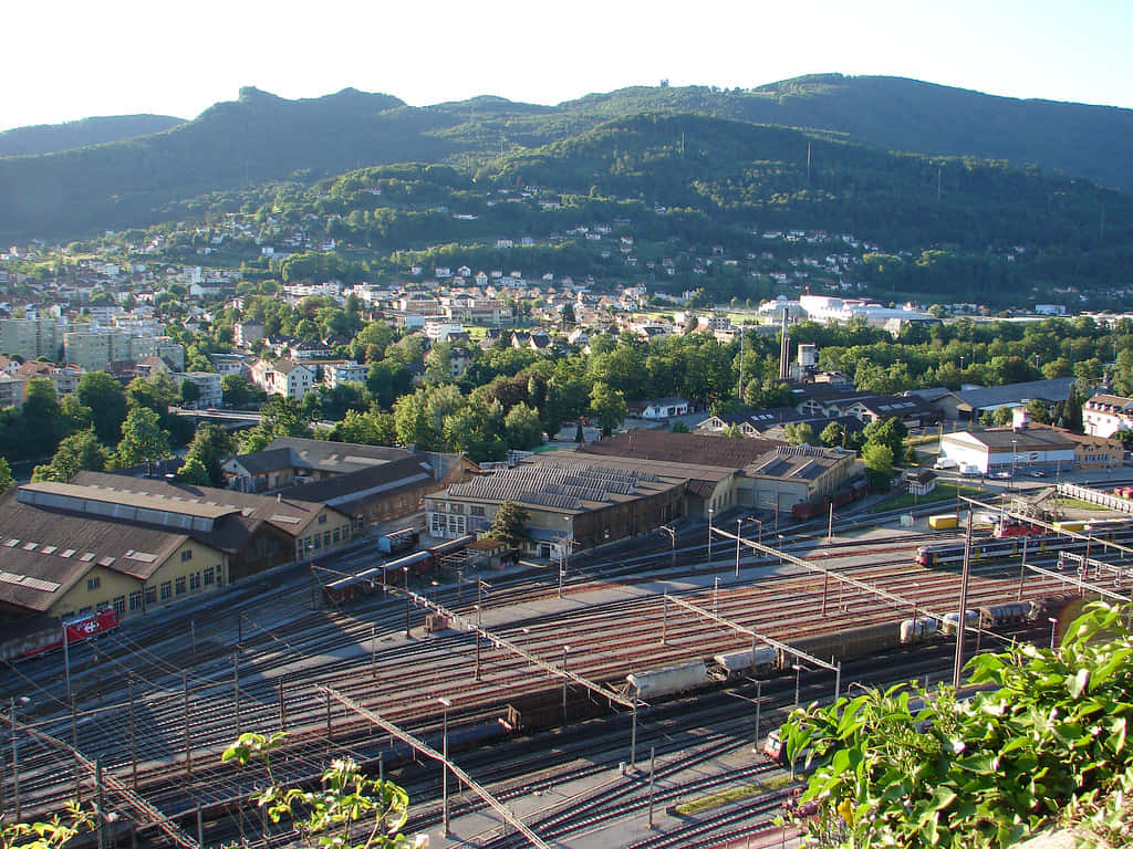Olten Switzerland Railway Hub View Wallpaper