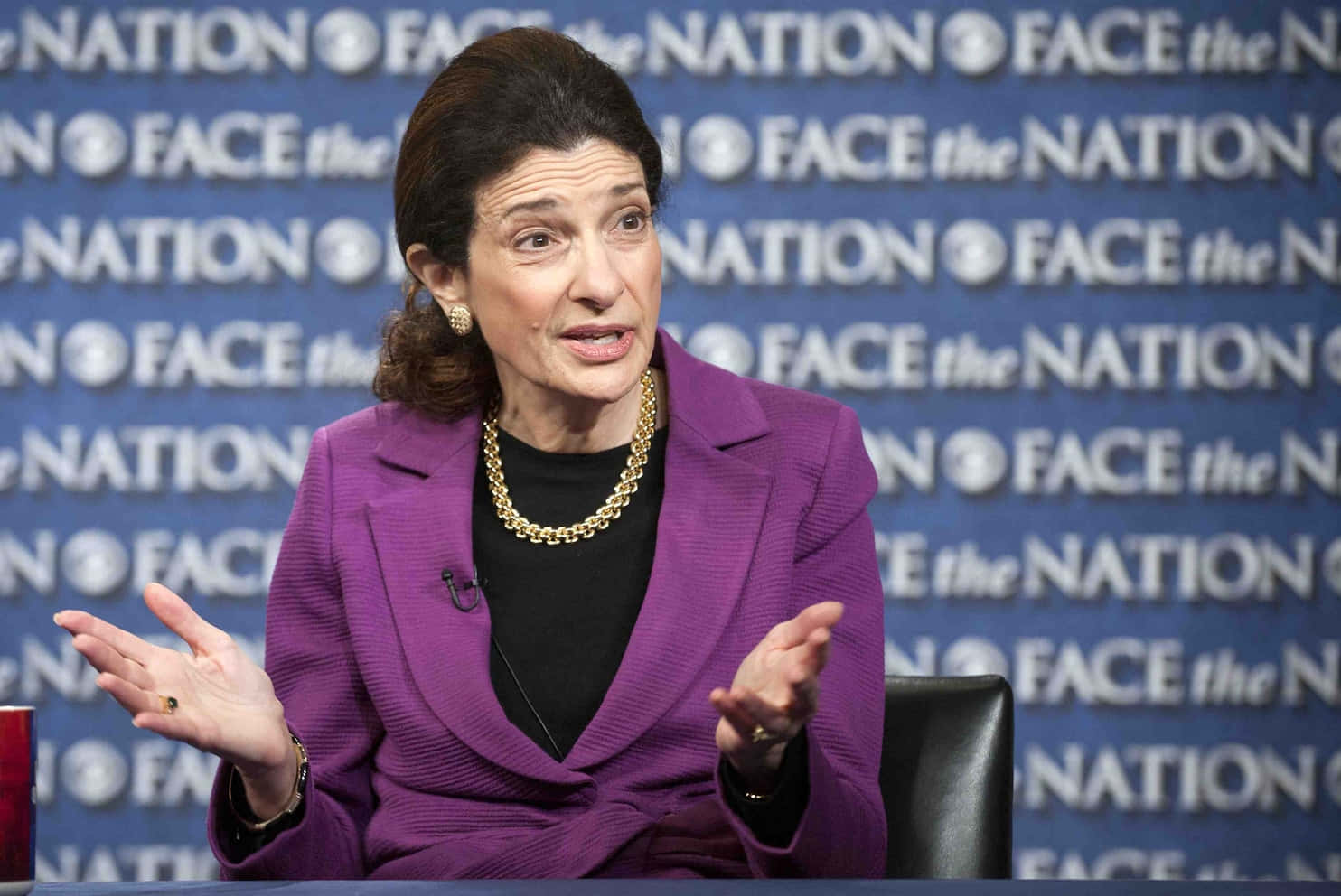 Olympia Snowe during an appearance on Face the Nation Wallpaper