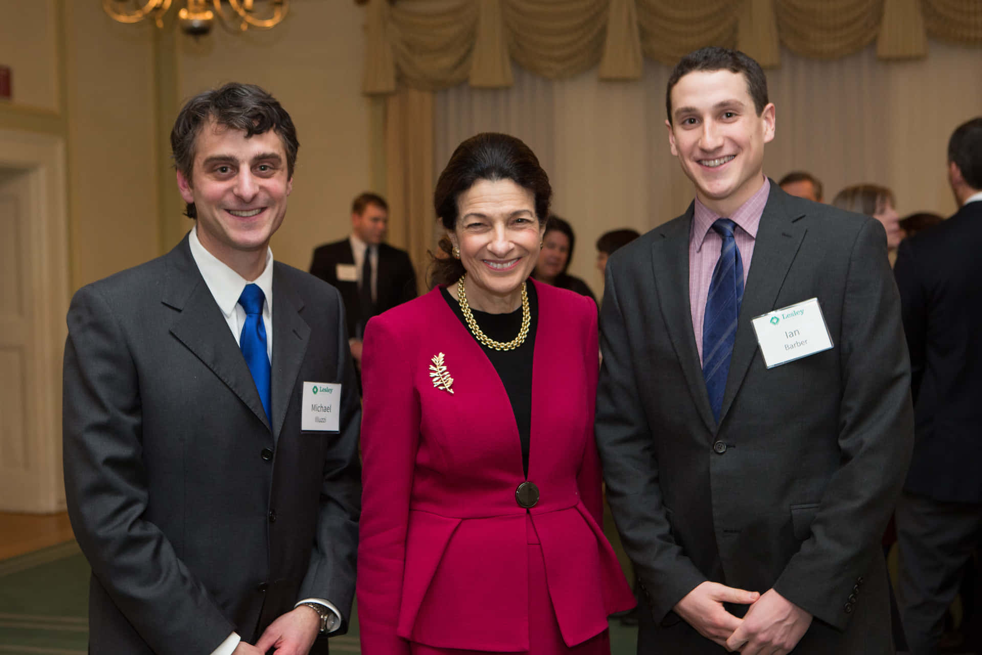 Olympia Snowe Posing During Event Wallpaper