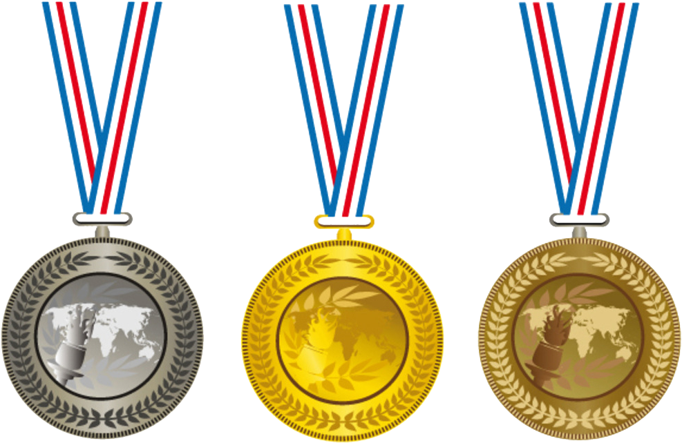 Olympic Medals Set PNG