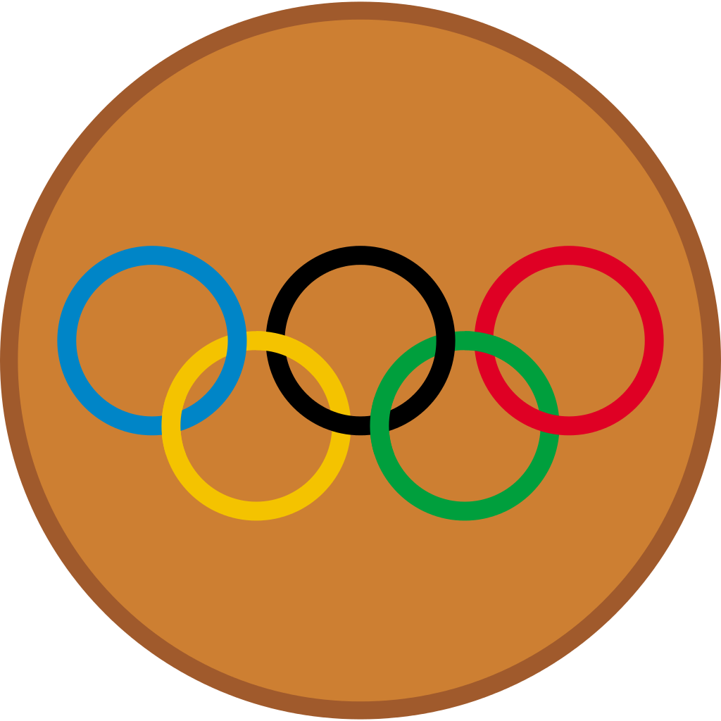 Olympic Rings Iconon Brown Background PNG