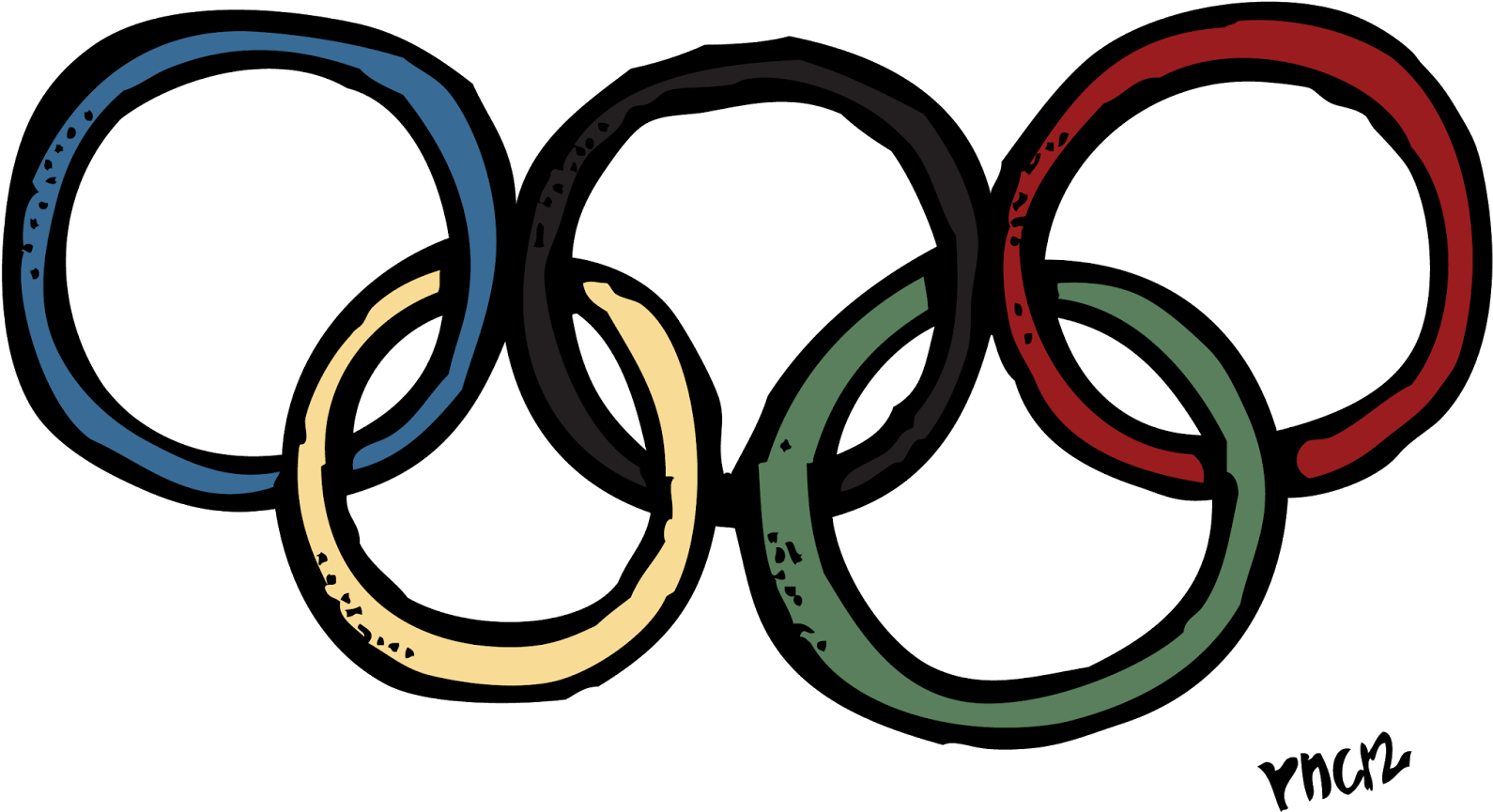 Olympic_ Rings_ Sketch_ Artwork PNG