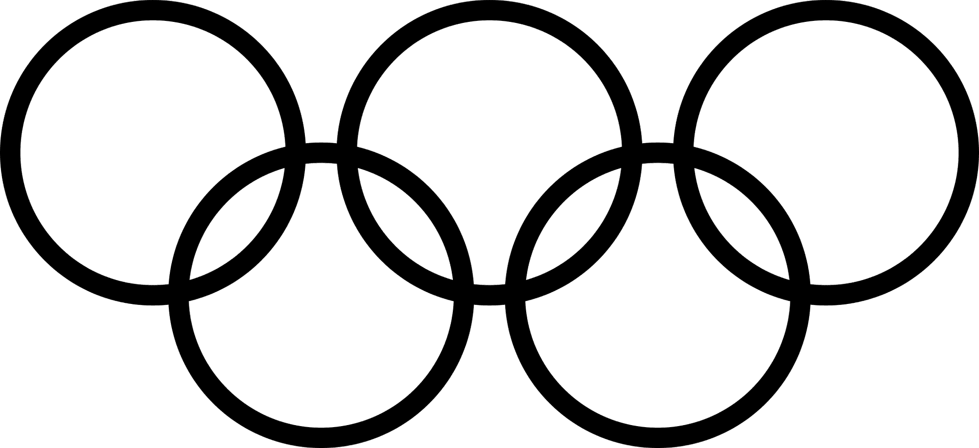 Olympic_ Rings_ Symbol_ Black_and_ White PNG