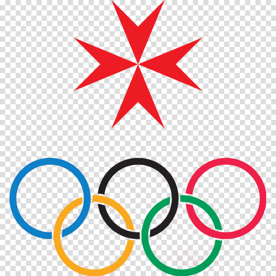 Olympic_ Rings_with_ Red_ Star_ Vector PNG