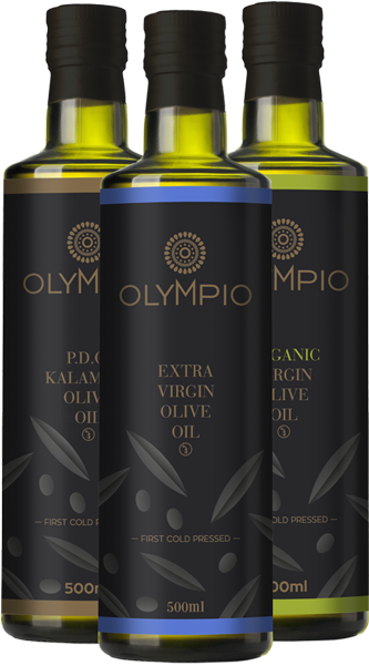 Olympio Extra Virgin Olive Oil Bottles PNG
