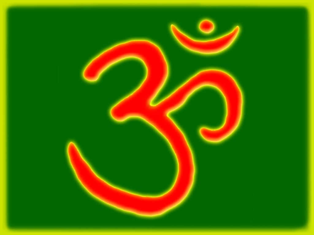 Spiritual Om Symbol on a Vibrant Background