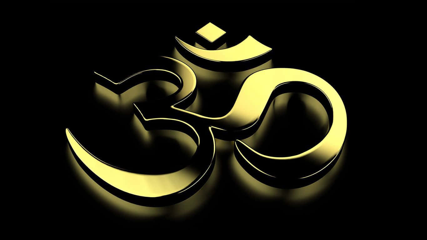 Om Symbol on a Colorful Abstract Background