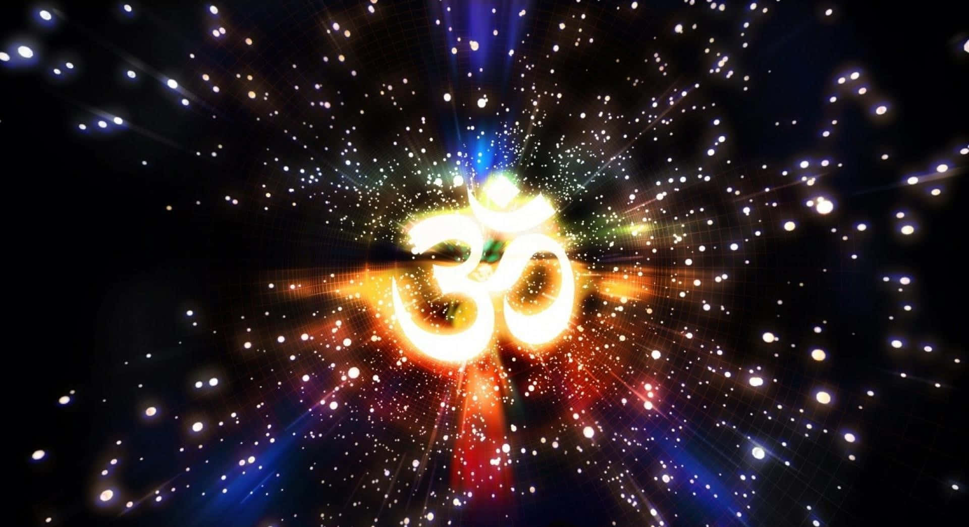 Om Symbol Spiritual Harmony Background