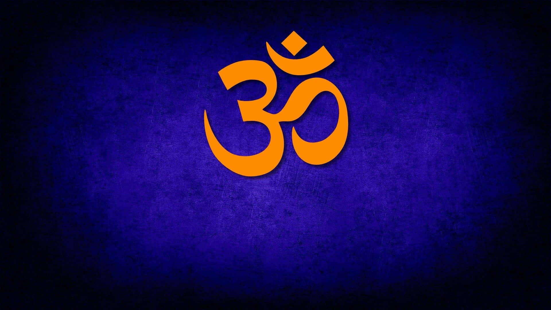 Om Symbol on a Mystical Background