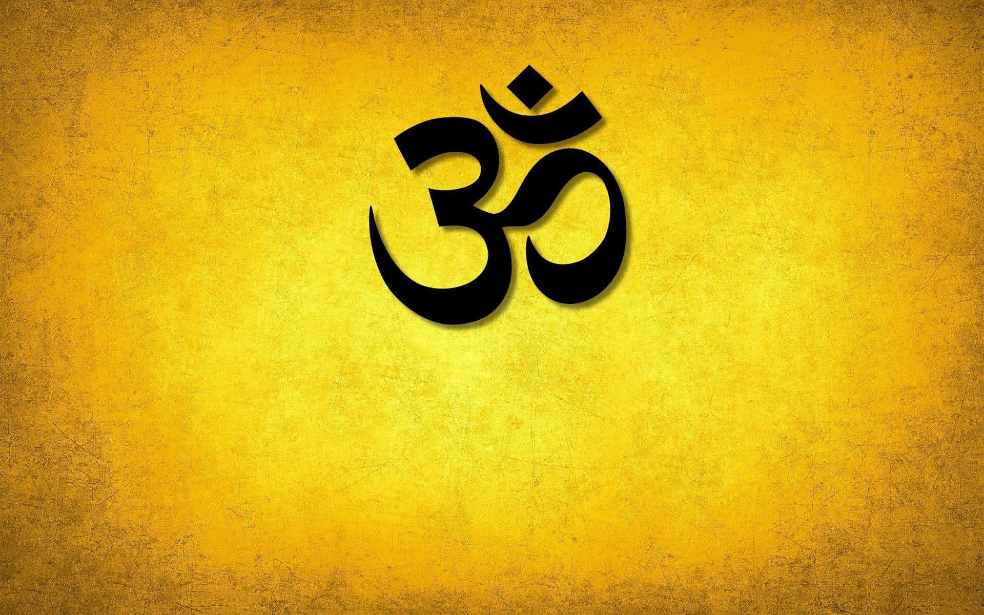 Sacred Om Symbol on Mesmerizing Multicolored Background