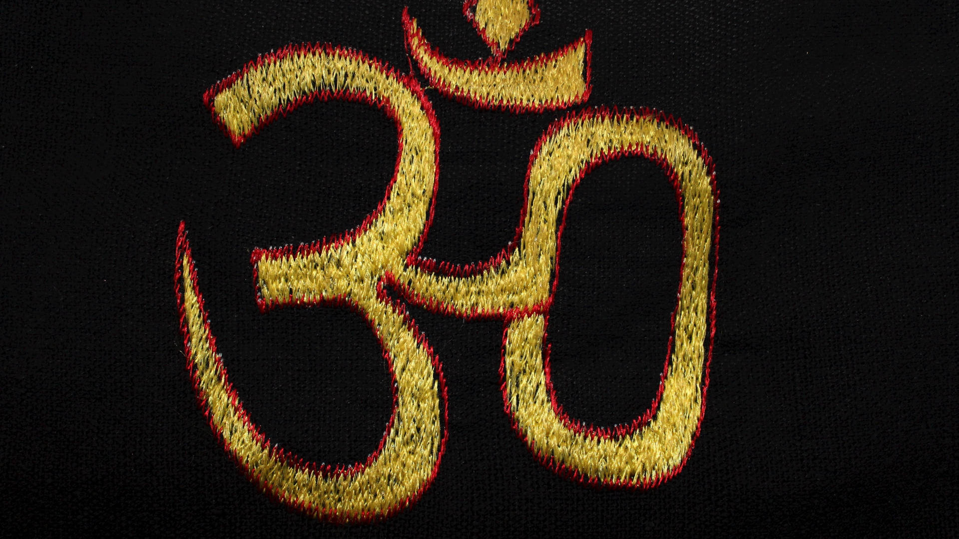 Om Pattern Embroidery