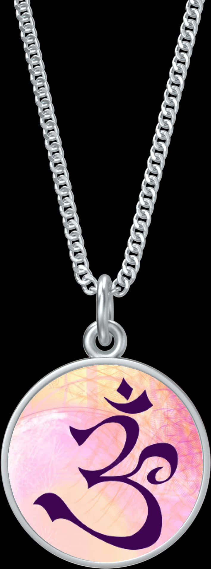 Om Symbol Pendant Necklace PNG