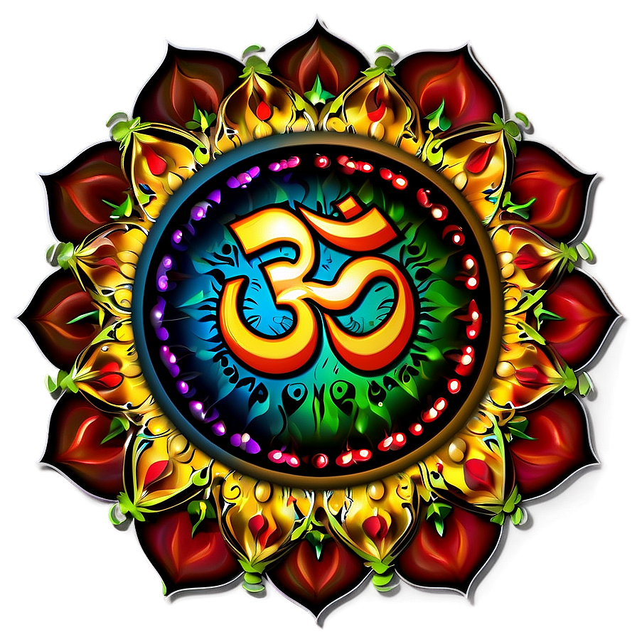 Download Om With Mandala Background Png 06242024 | Wallpapers.com