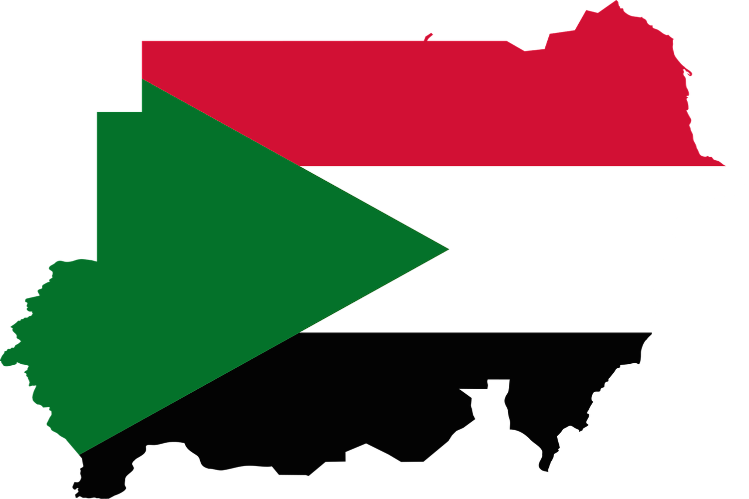 Oman Map Outlinedwith Flag Colors PNG