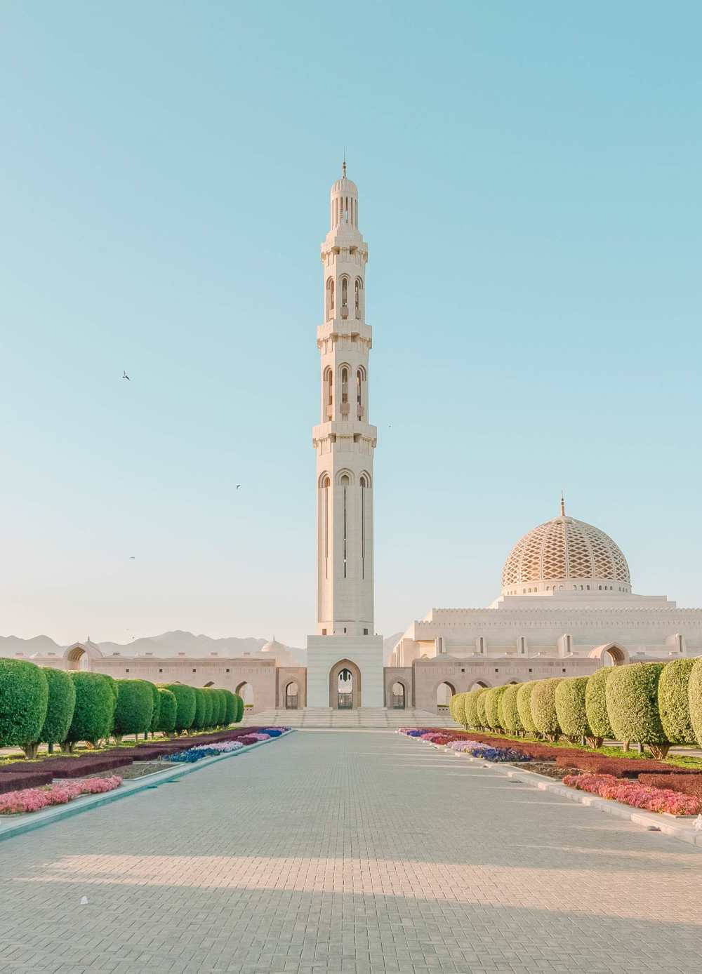 Vistadiurna De La Mezquita En Omán Fondo de pantalla