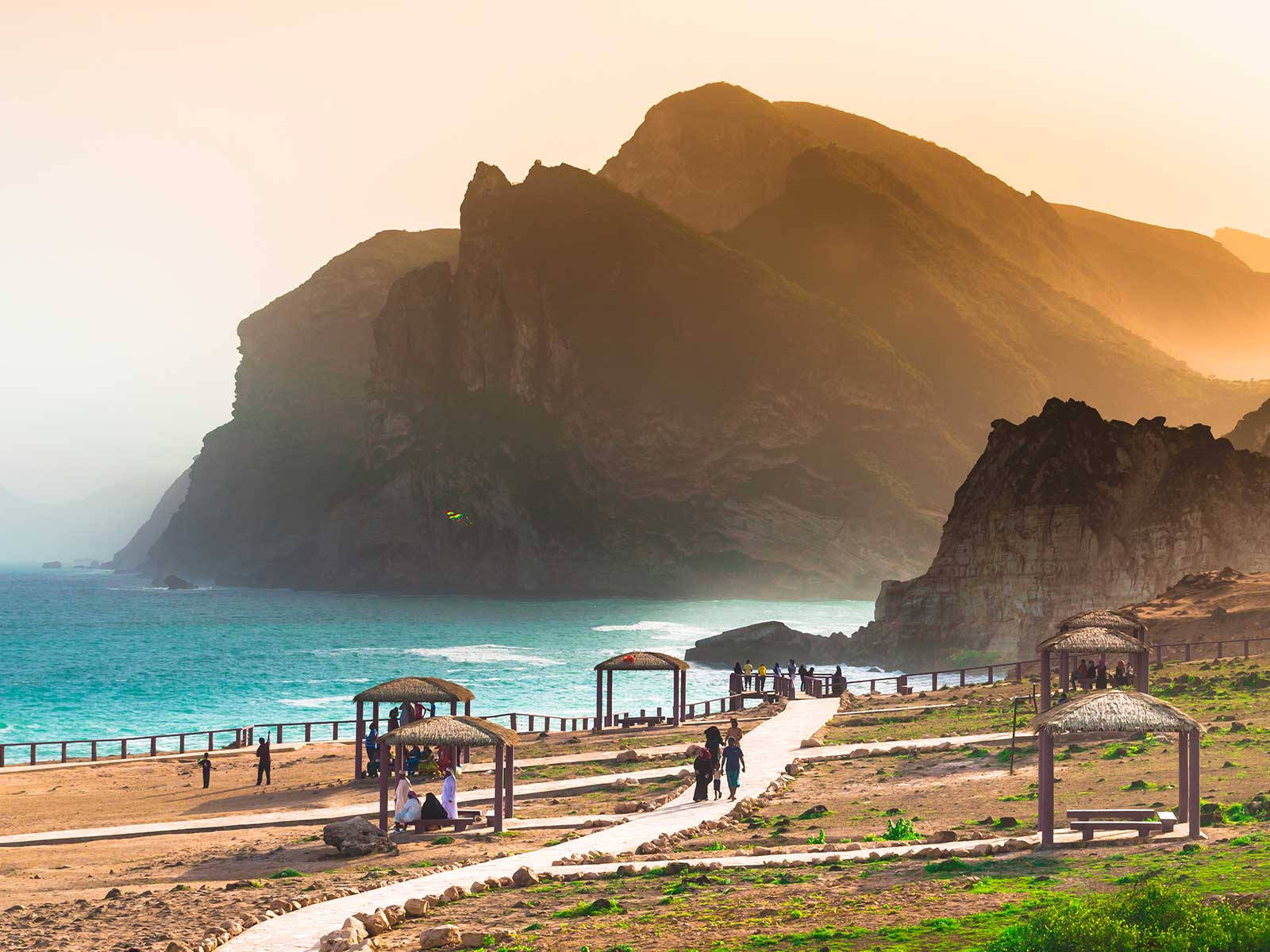 Spiaggiadi Muscat In Oman Sfondo