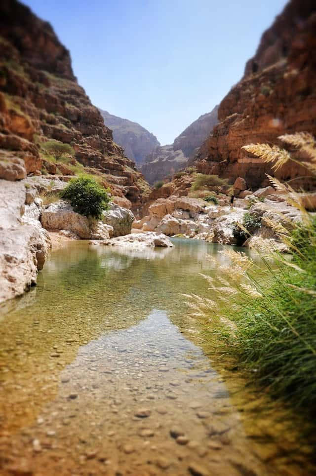 Vistadel Río Omán Y Las Montañas Fondo de pantalla