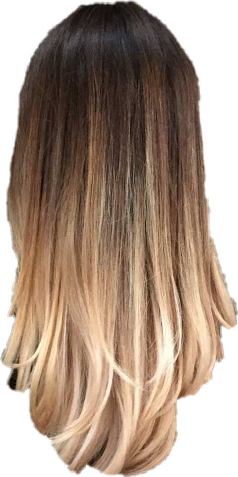 Ombre Blonde Hairstyle PNG