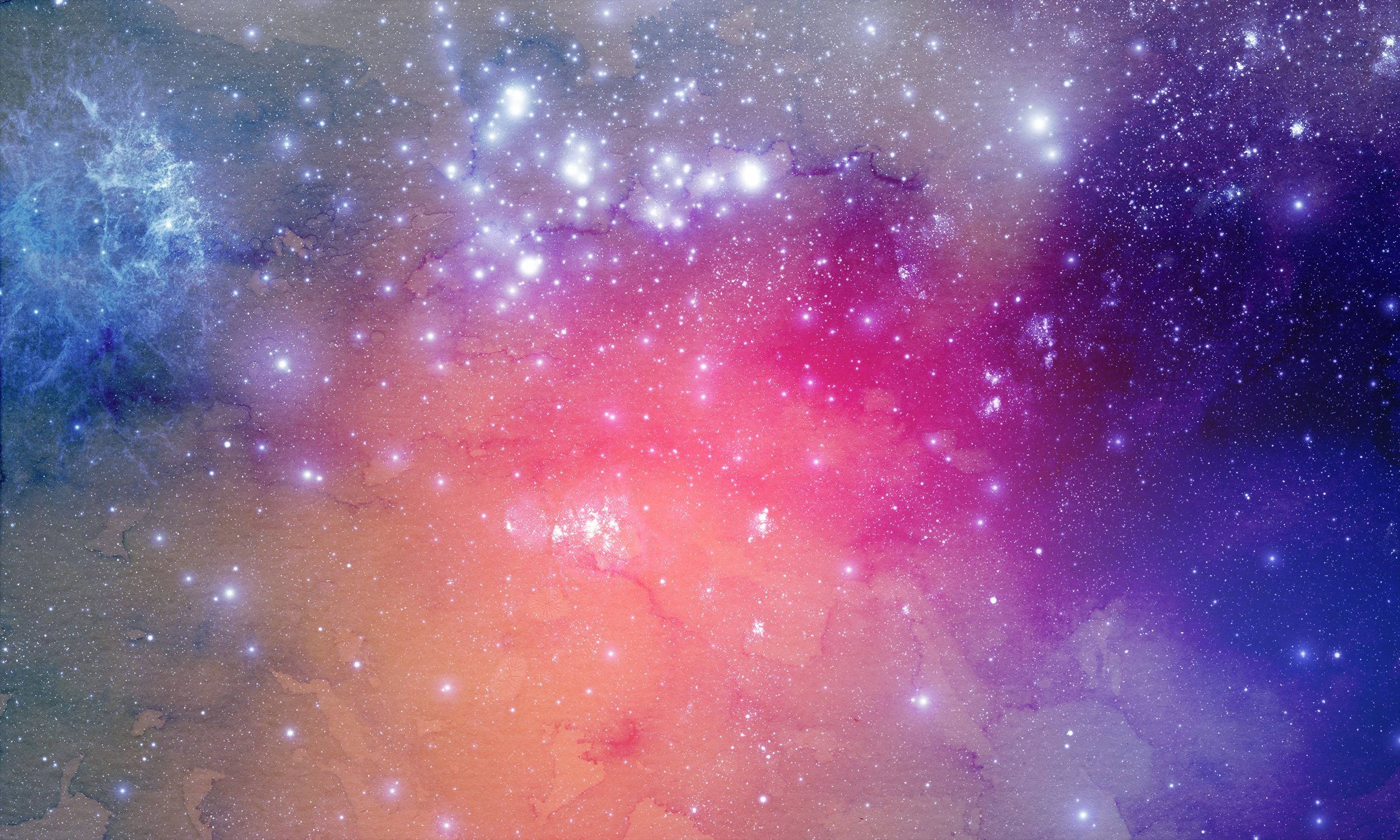 Galaxiade Acuarela En Tonos Pasteles Fondo de pantalla