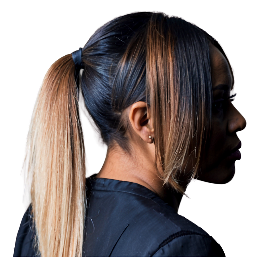 Ombre Ponytail Fashion Png 64 PNG