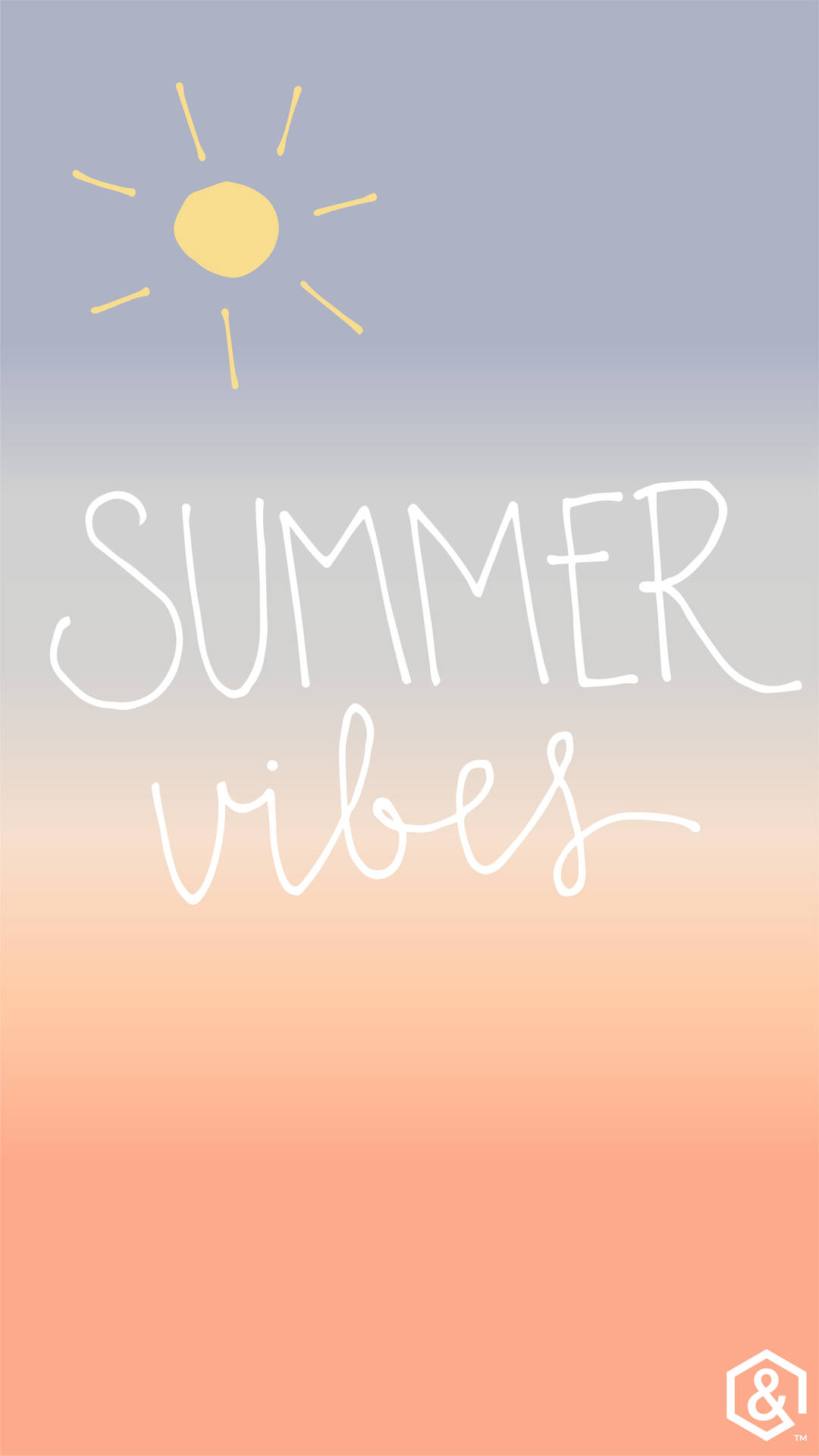 Ombre Summer Vibes Wallpaper