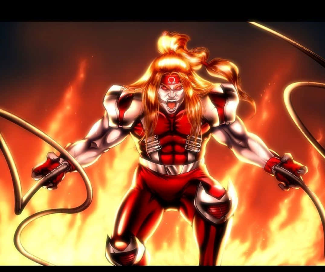 Powerful Omega Red Unleashed Wallpaper