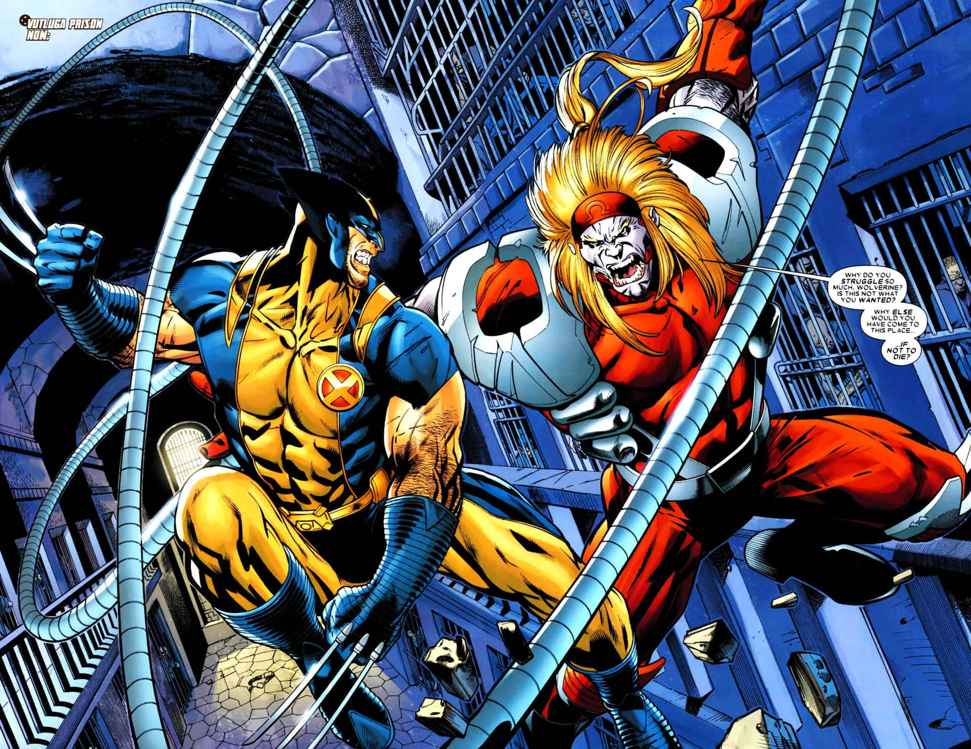 Omega Red in Action - A Marvel Comics Villain Wallpaper
