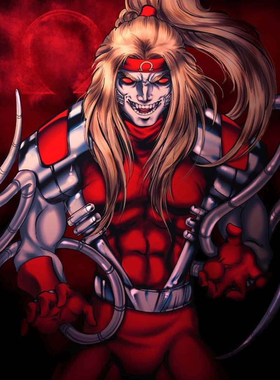 Omega Red unleashing his powers in a thrilling action scene Wallpaper