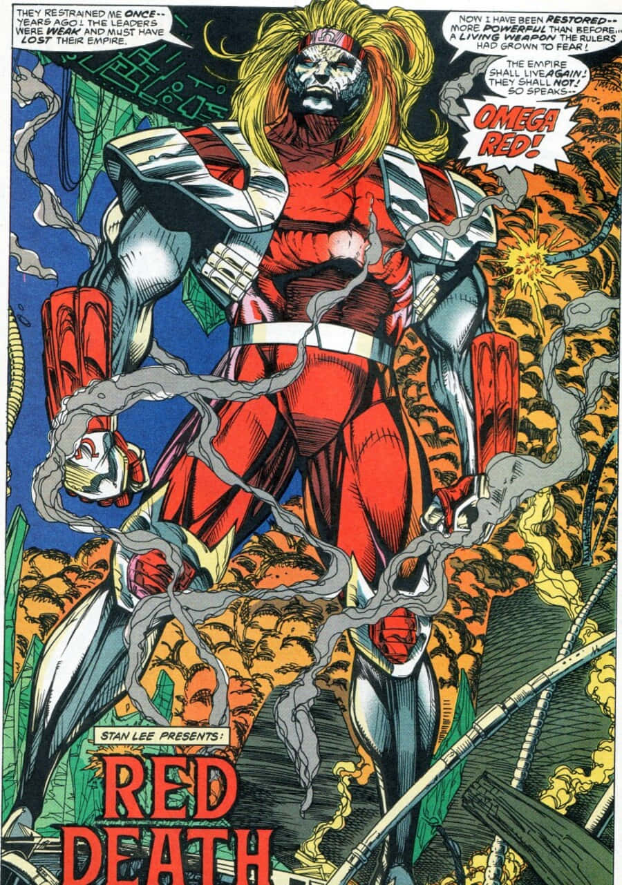 Omega Red – The Ferocious Mutant Villain Wallpaper