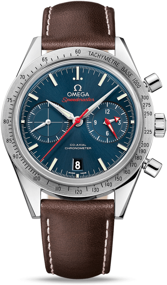 Omega Speedmaster Blue Dial Watch PNG