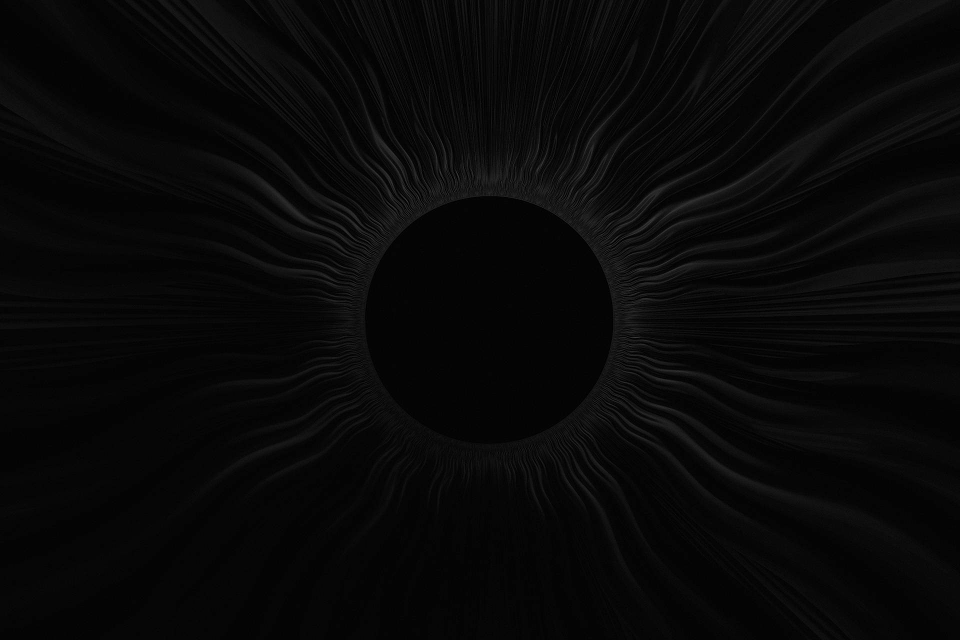 Ominous Black Vortex Abstract Illustration Wallpaper